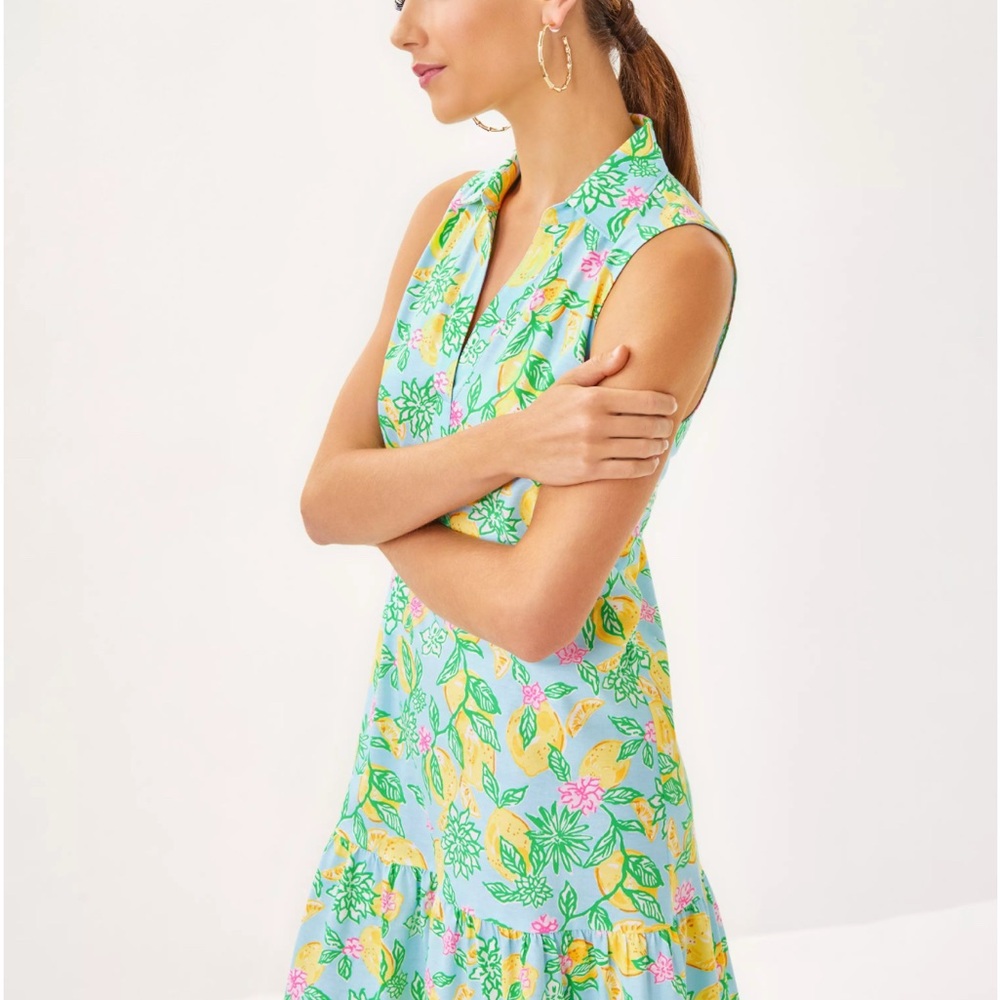 Lilly Pulitzer Reigan Dress Bluette Make Lemonade